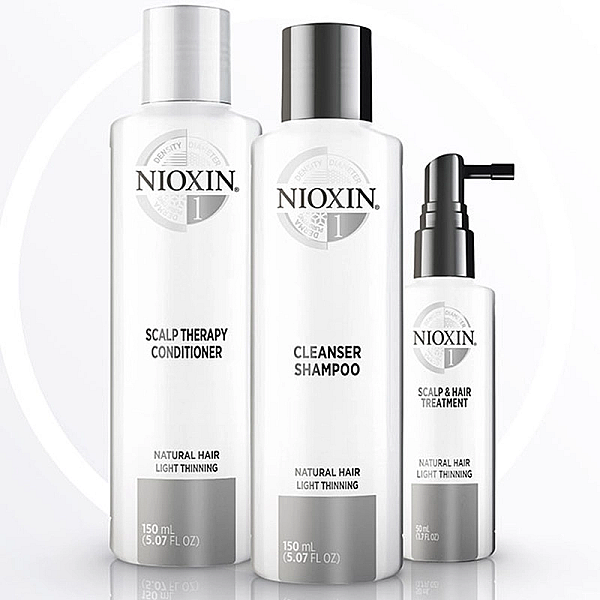 Kit system 1 pentru par 150 ml sampon + 150 ml balsam + 50 ml tratament 