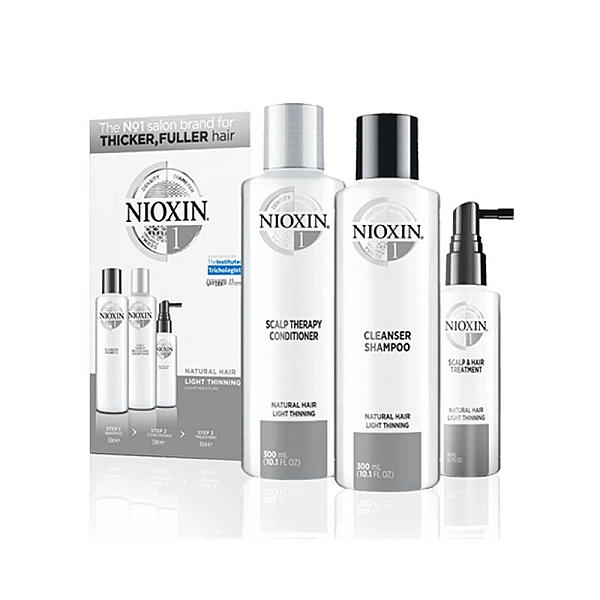 Kit system 1 pentru par 300 ml sampon + 300 ml balsam + 100 ml tratament