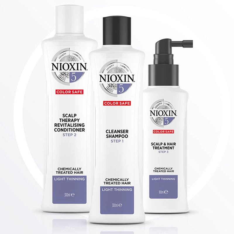 Kit system 5 pentru par 300 ml sampon + 300 ml balsam + 100 ml tratament