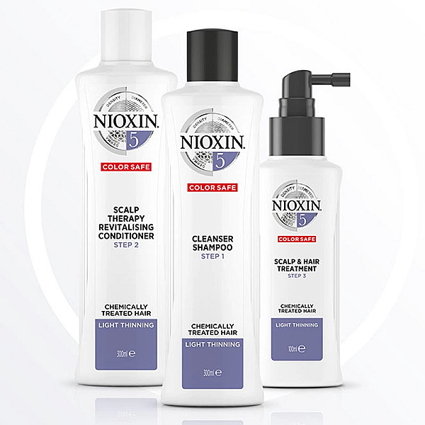 Kit system 5 pentru par 300 ml sampon + 300 ml balsam + 100 ml tratament