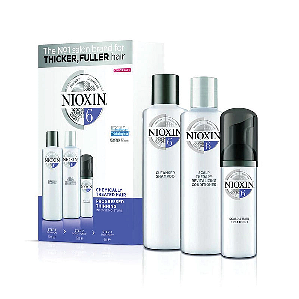 Kit system 6 pentru par 150 ml sampon + 150 ml balsam + 40 ml tratament 