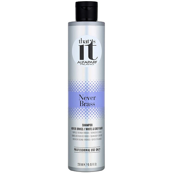 Sampon pigmentat pentru blond rece sau par alb 250 ml it never brass