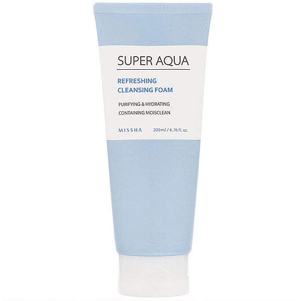 Spuma de curatare ultra hidratanta cu acid hialuronic "super aqua" 200 ml 