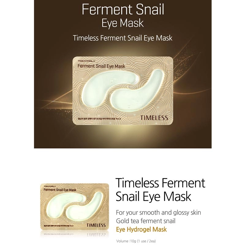 Masca anti-aging pentru ochi cu secretie fermentata de melc