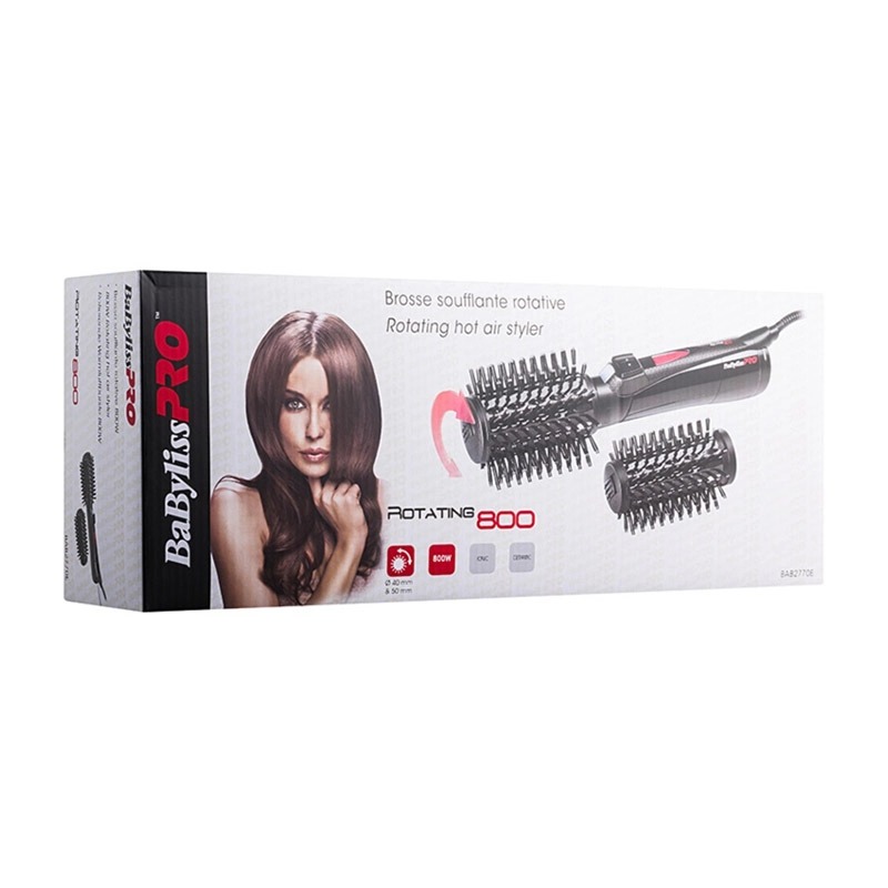 Perie rotativa cu aer cald rotating 800w, 2 accesorii 40 si 50mm