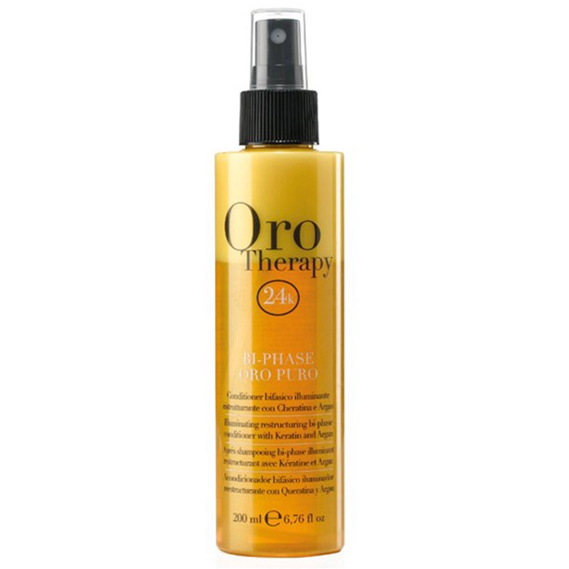 Spray bifazic cu ulei de argan si keratina oro therapy 200 ml