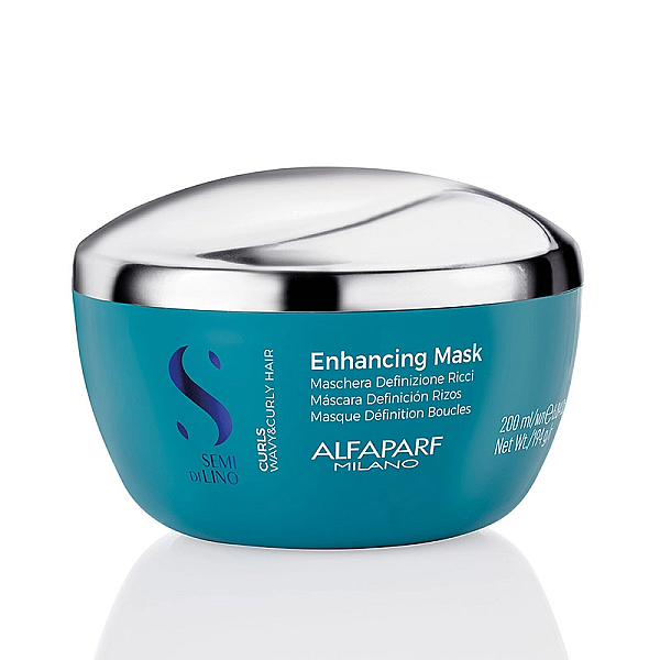 Masca semi di lino pentru par cret sau ondulat curls enhancing mask