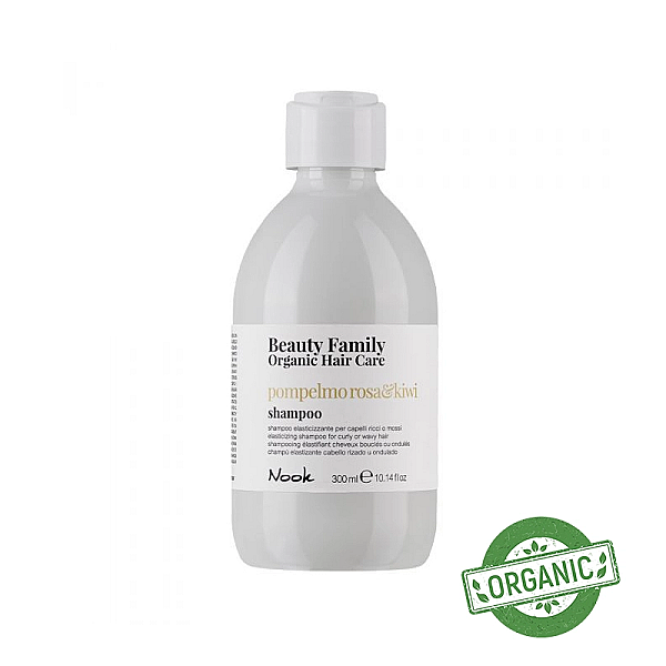Sampon revitalizant pentru parul ondulat beauty family pompelmo rosa si kiwi shampoo curly hair 