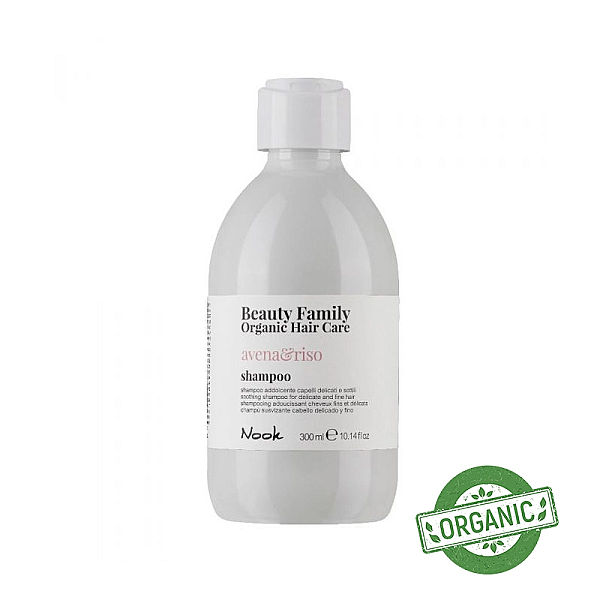 Sampon pentru par subtire beauty family avena si riso shampoo delicate and thin hair