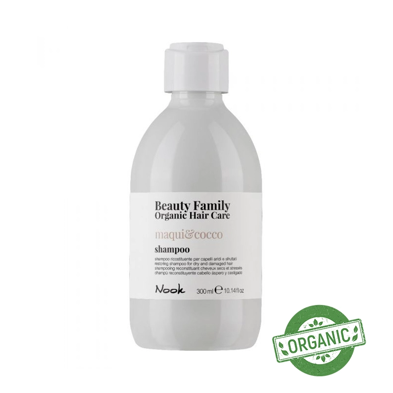 Sampon pentru par uscat si deteriorat beauty family maqui si cocco shampoo dry and damage hair