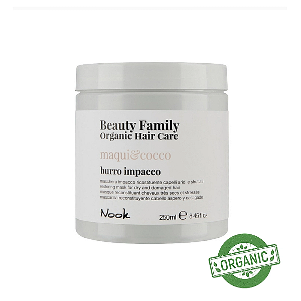 Masca pentru reconstructie beauty family maqui si cocos butter dry and damage hair 
