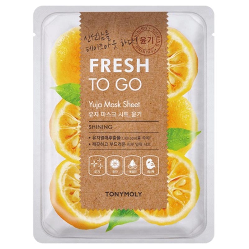 Masca pentru stralucire cu yuja, fresh to go, 25g