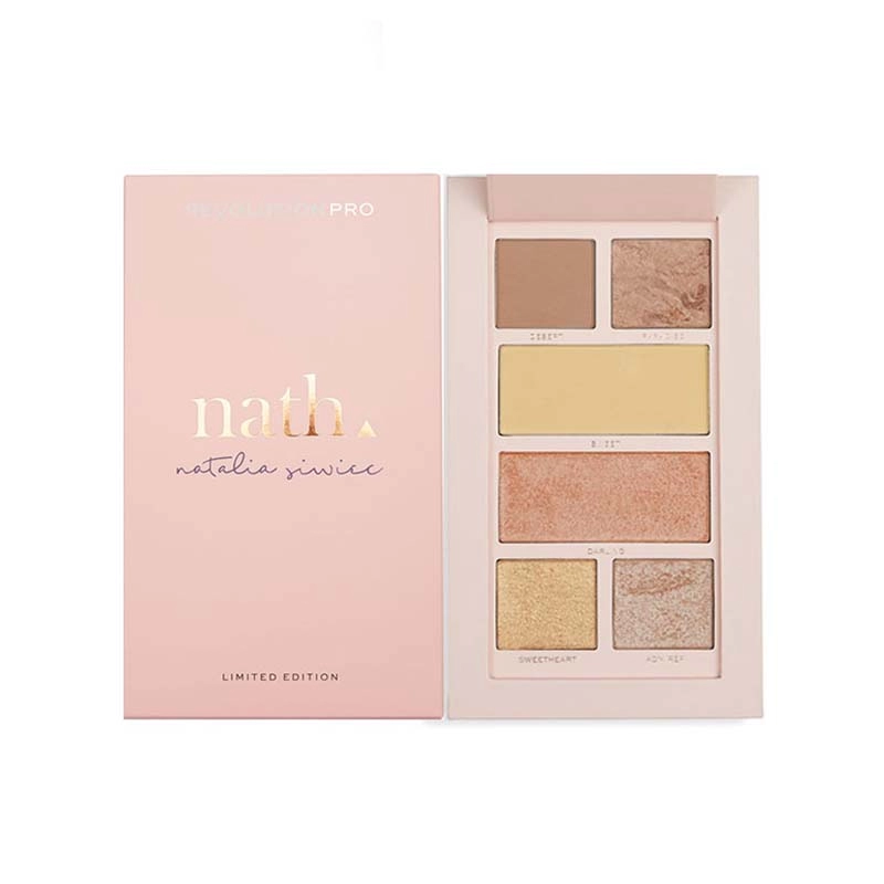 Paleta pentru conturarea fetei-x nath highlight & contour  palette