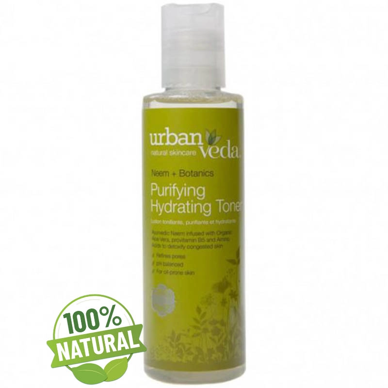 Lotiune tonica organica hidratanta pentru ten gras cu extract de neem, purifying