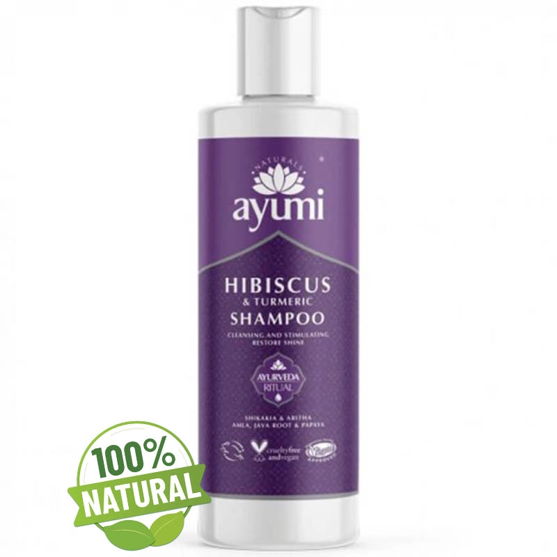 Sampon pentru parul fin, lipsit de stalucire - hibiscus & turmeric