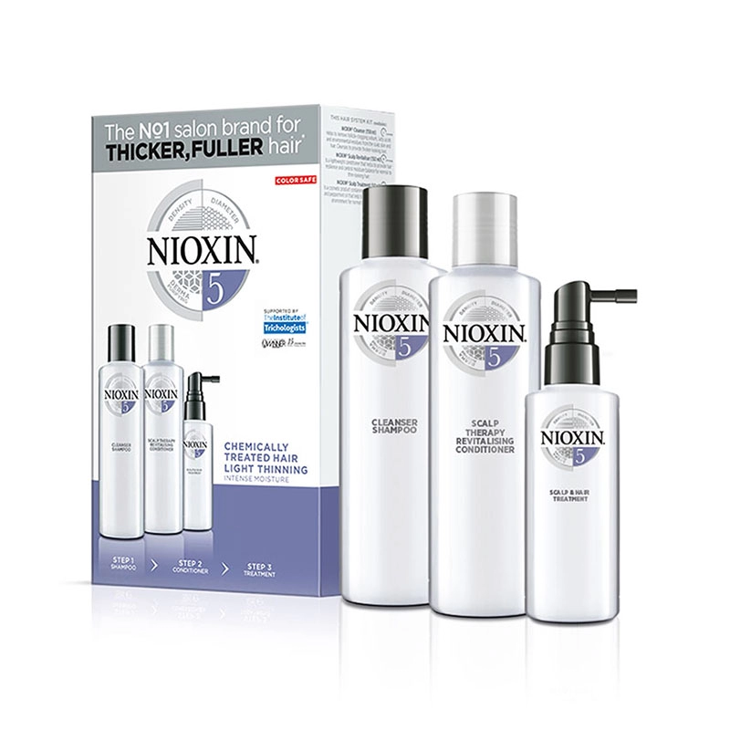Kit system 5 pentru par 150 ml sampon + 150 ml balsam + 50 ml tratament