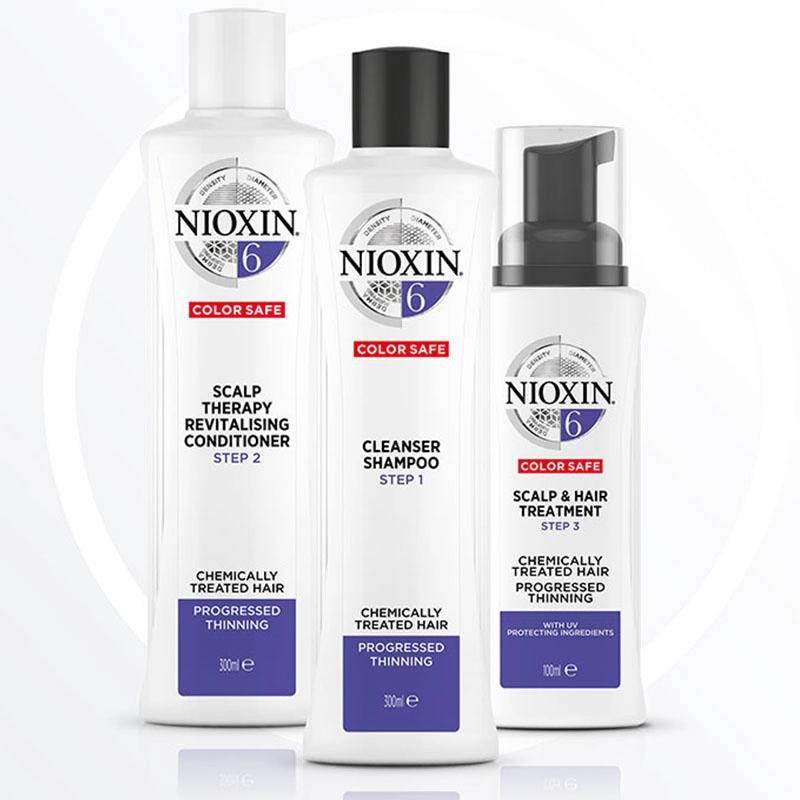 Kit system 6 pentru par 300 ml sampon + 300 ml balsam + 100 ml tratament