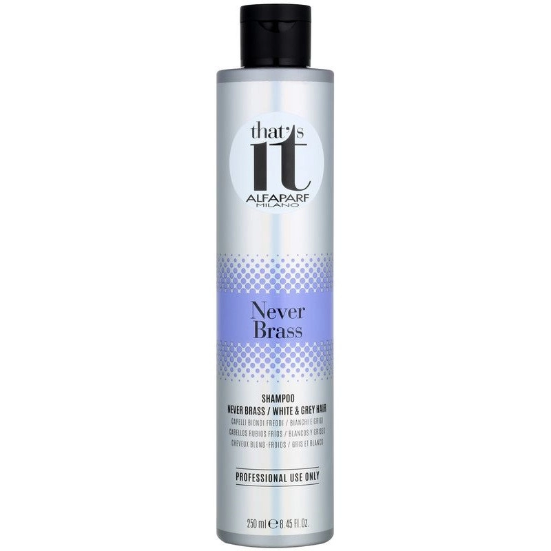 Sampon pigmentat pentru blond rece sau par alb 250 ml it never brass