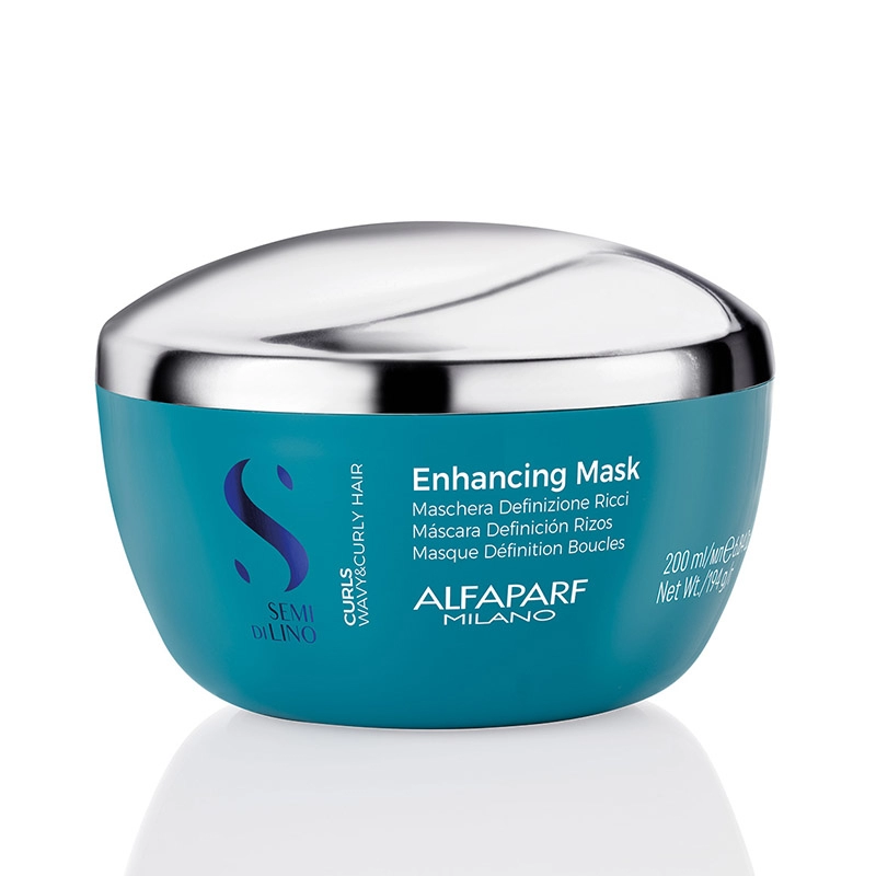 Masca semi di lino pentru par cret sau ondulat curls enhancing mask