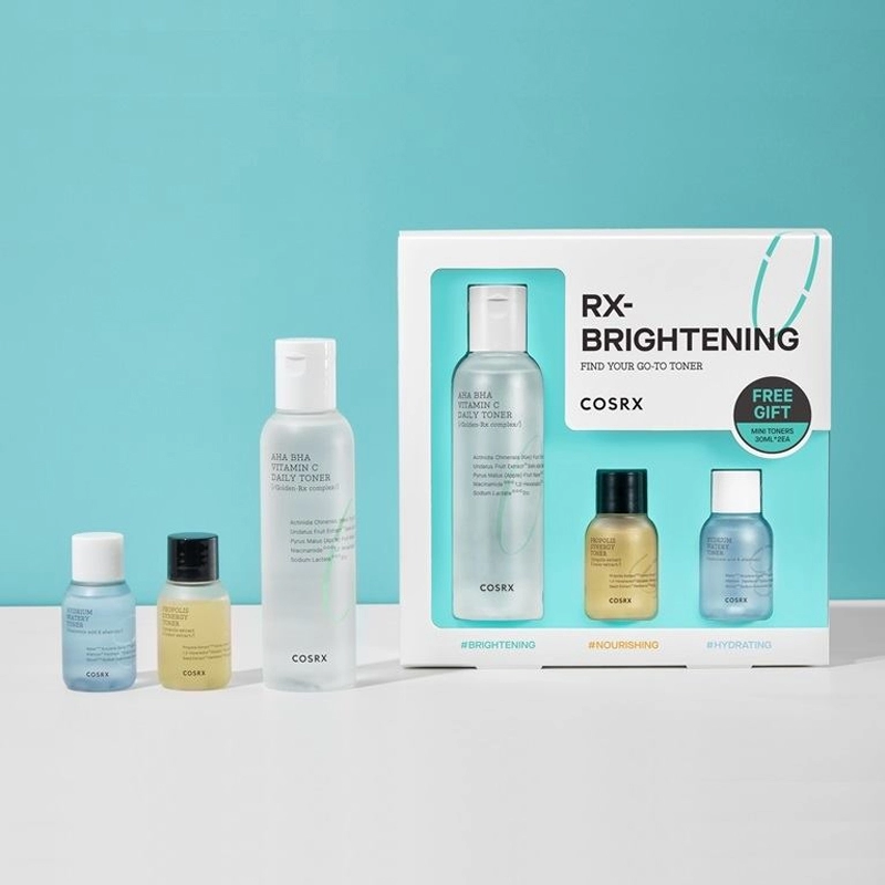 Set toner rx pentru luminozitate, plus mini tonere find your go-to toner