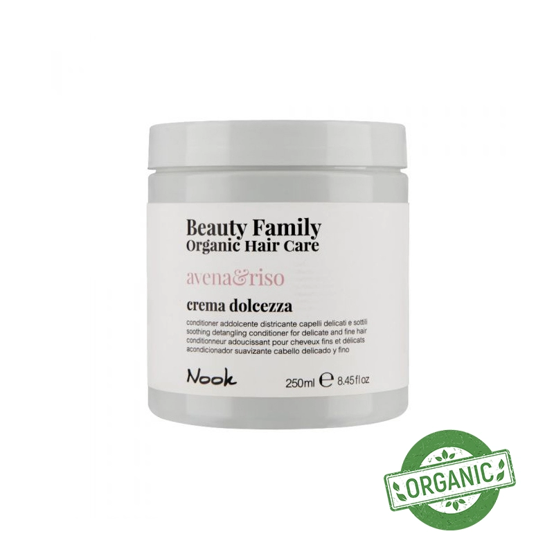 Balsam pentru par subtire beauty family avena si riso conditioner delicate and thin hair