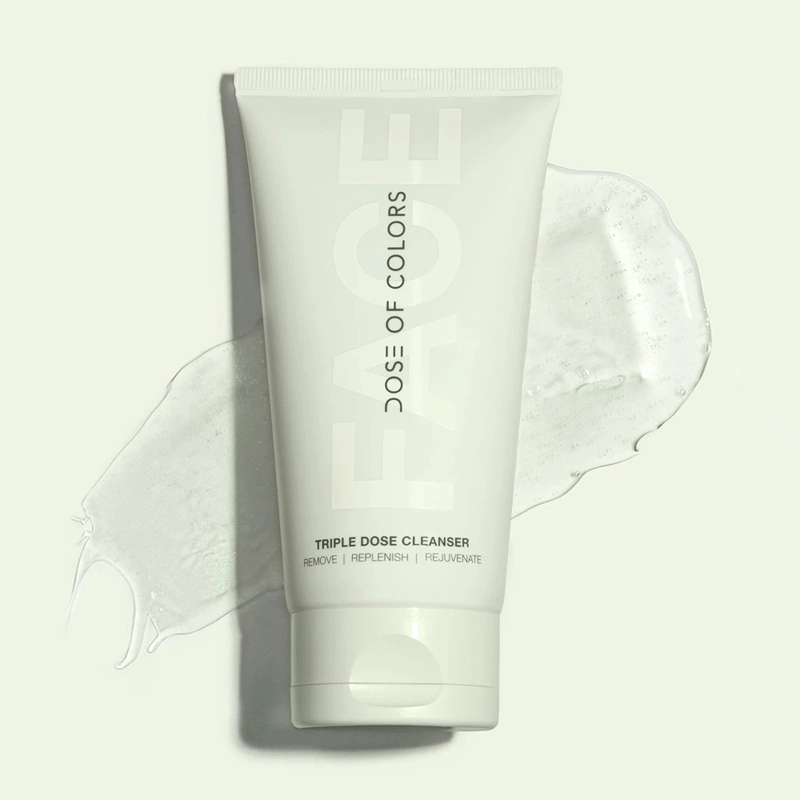 Gel triple dose cleanser