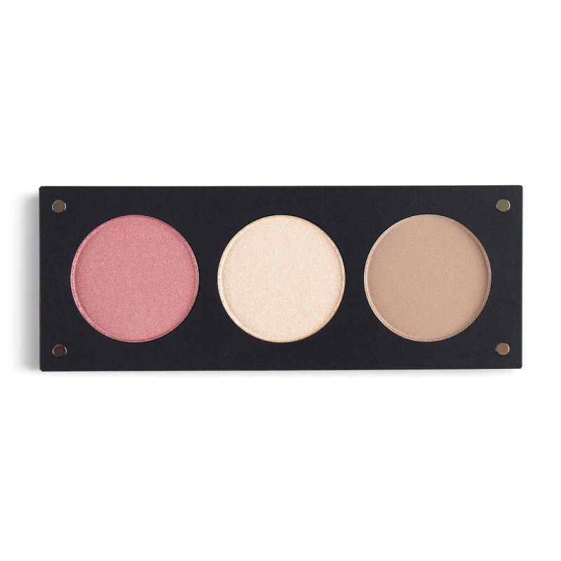 Paleta trio blush, iluminator si sculpting glowow