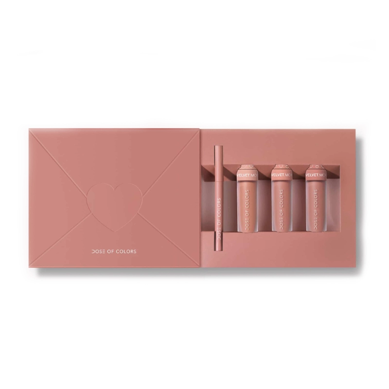 Set 3 rujuri si creion contur thanks for the love limited edition
