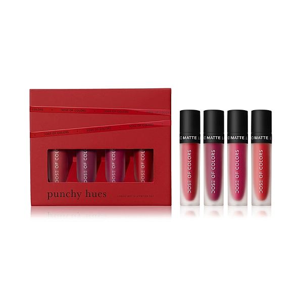 Set 4 rujuri punchy hues lip set limited edition 