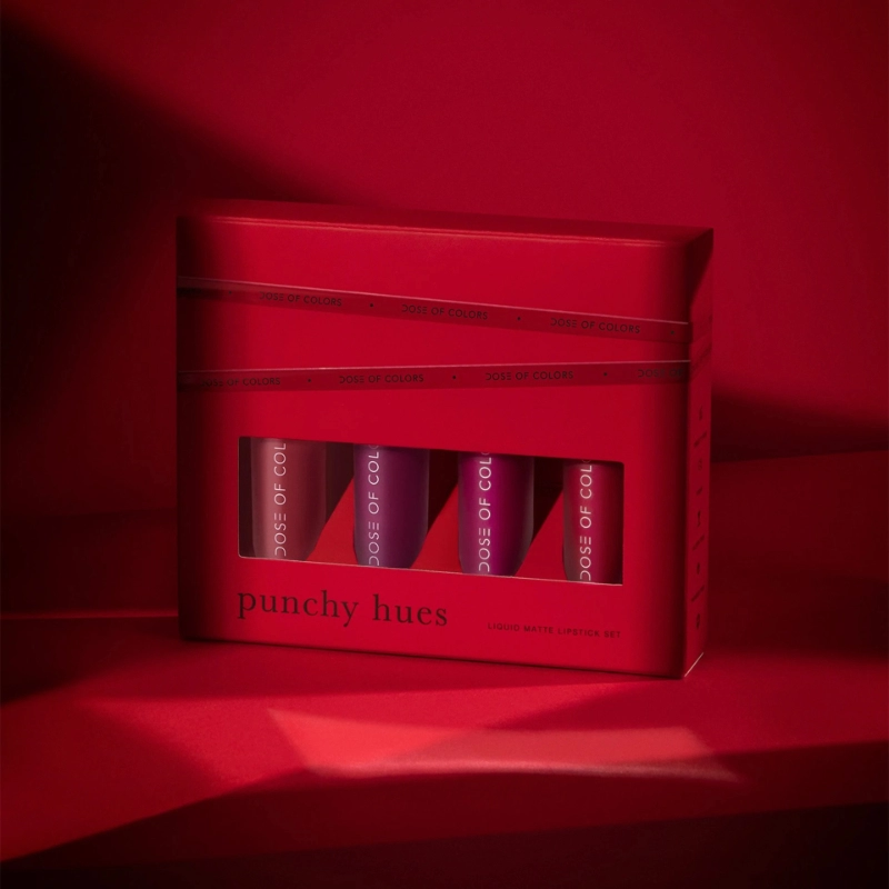 Set 4 rujuri punchy hues lip set limited edition 