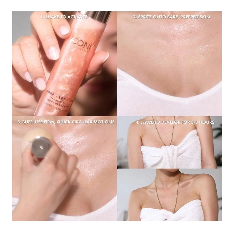 Spray autobronzant prep set tan
