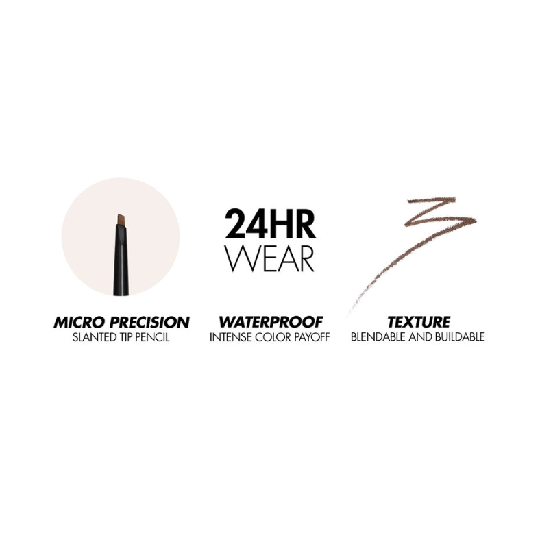 Creion pentru sprancene aqua resist brow filler 24h