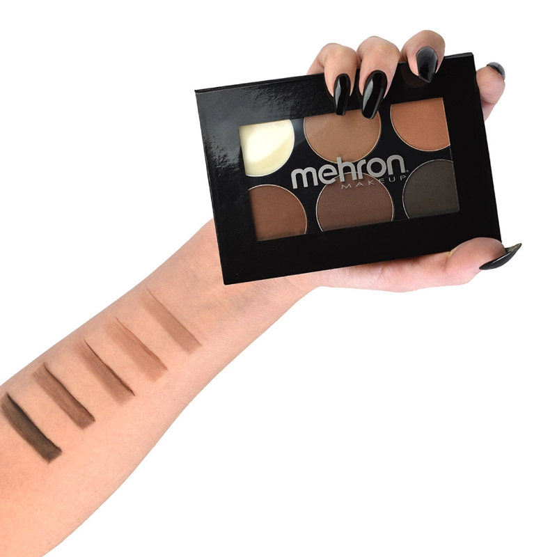Paleta profesionala pentru sprancene cu pensula pro brow palette