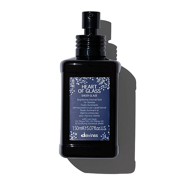Ser iluminator pentru par blond cu protectie termica heart of glass sheer glaze