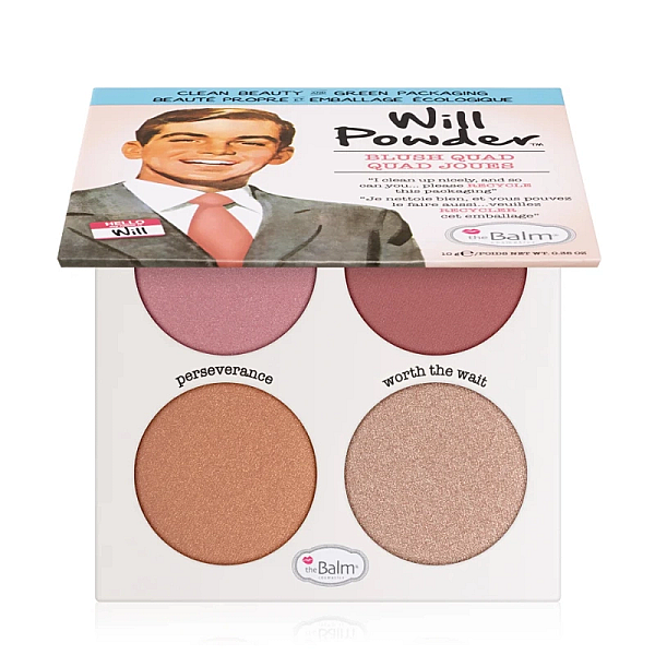 Paleta fard de obraz si pleoape blush quad will powder