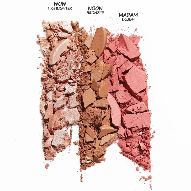 Paleta trio blush, bronzer si iluminator double crosser