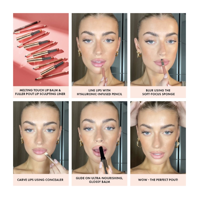 Creion de buze cu doua capete fuller pout sculpting