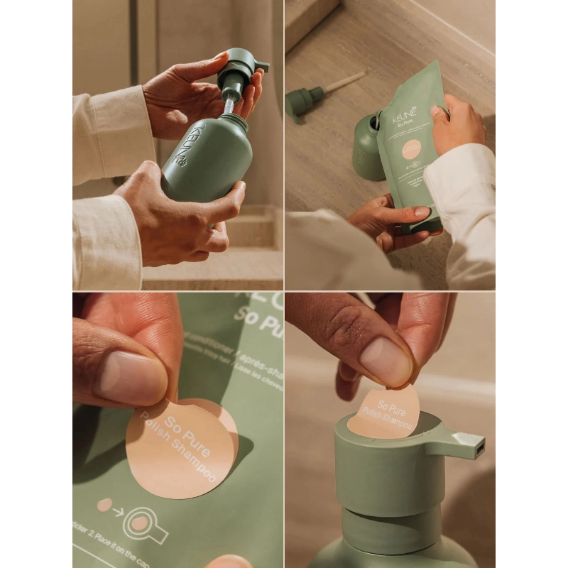 Balsam anti-frizz pentru netezirea parului so pure polish refill