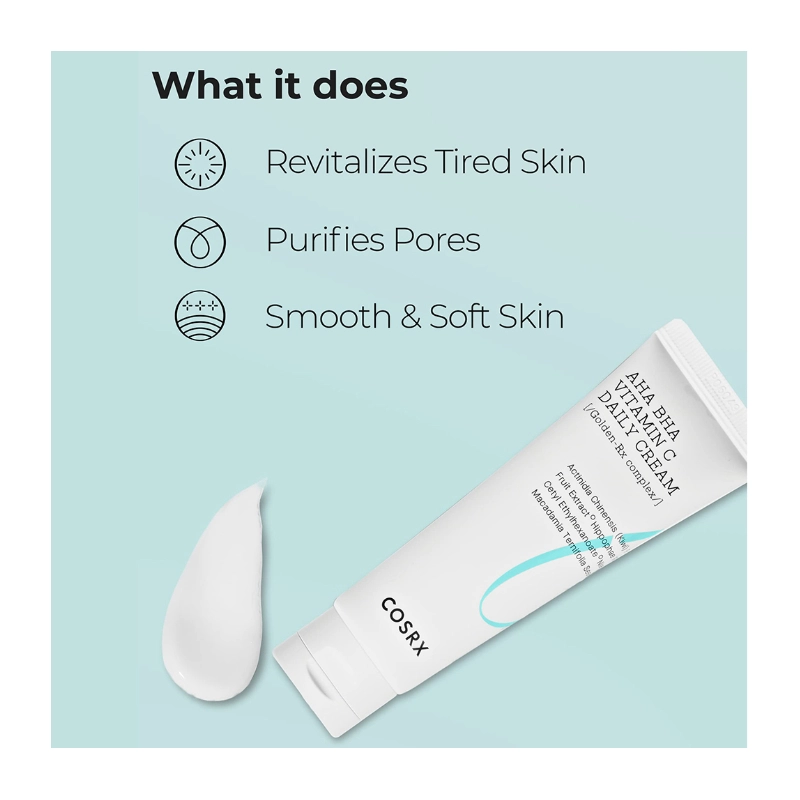 Crema revitalizanta cu aha, bha si vitamina c