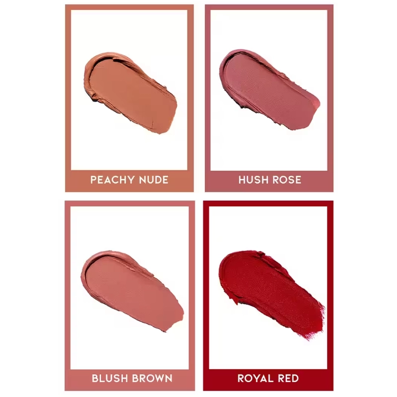 Set 4 rujuri mate deluxe matte lipstick