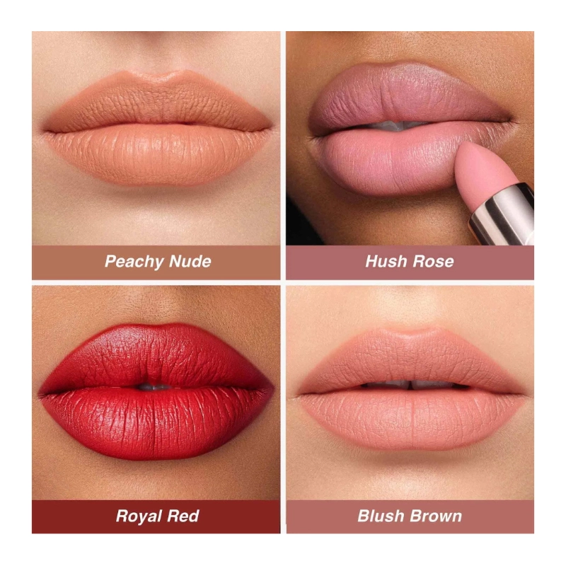 Set 4 rujuri mate deluxe matte lipstick