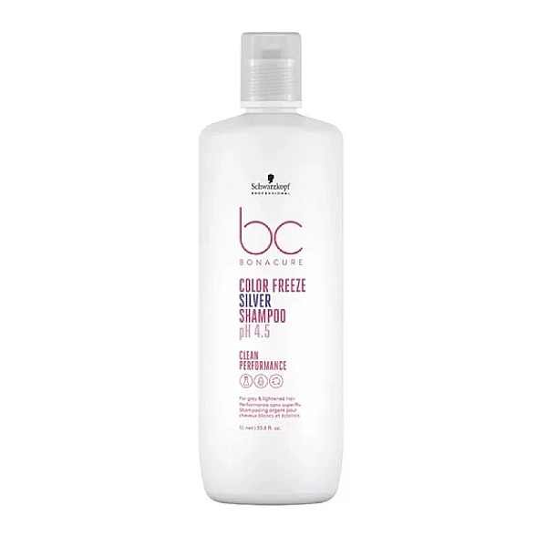Sampon pentru par blond silver bonacure clean performance color freeze