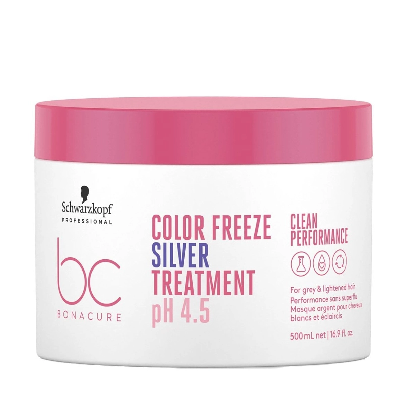 Masca pentru par blond silver bonacure clean performance color freeze