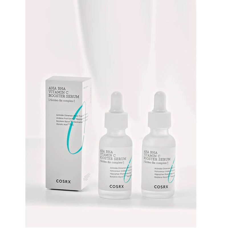 Serum revitalizant cu aha, bha si vitamina c booster serum