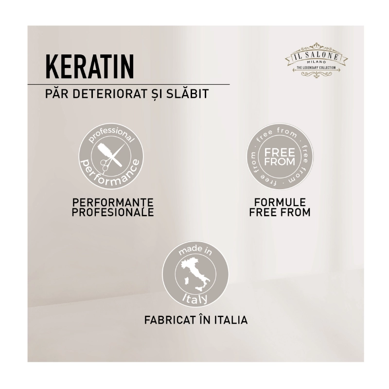 Balsam cu keratina pentru par deteriorat il salone milano keratin