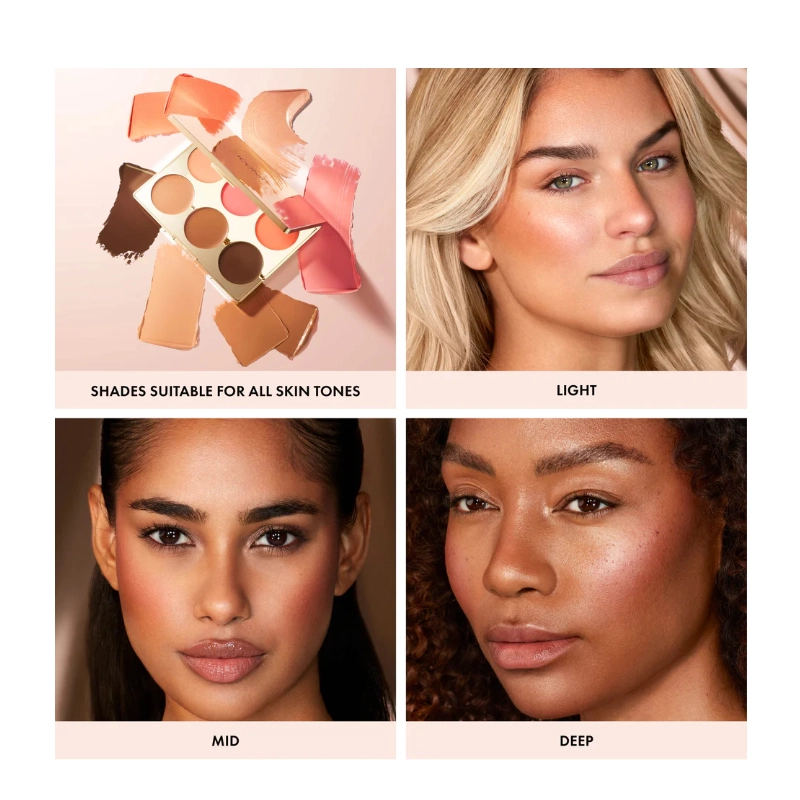 Paleta cremoasa multifunctionala pentru blush, iluminator si sculpting 