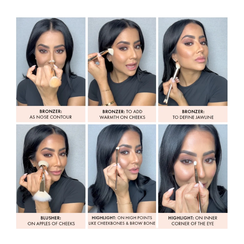 Paleta cremoasa multifunctionala pentru blush, iluminator si sculpting 