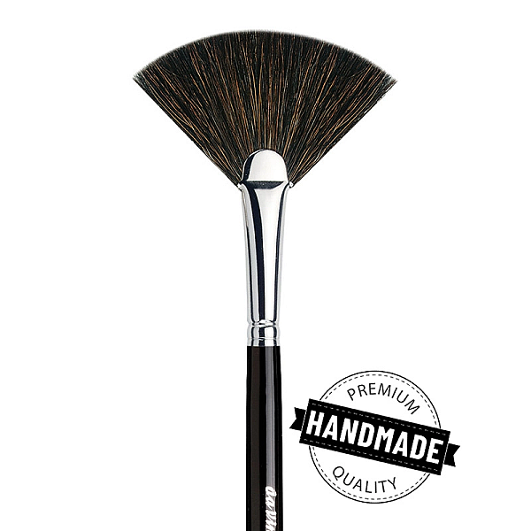 Pensula evantai din par natural de capra 4774-1