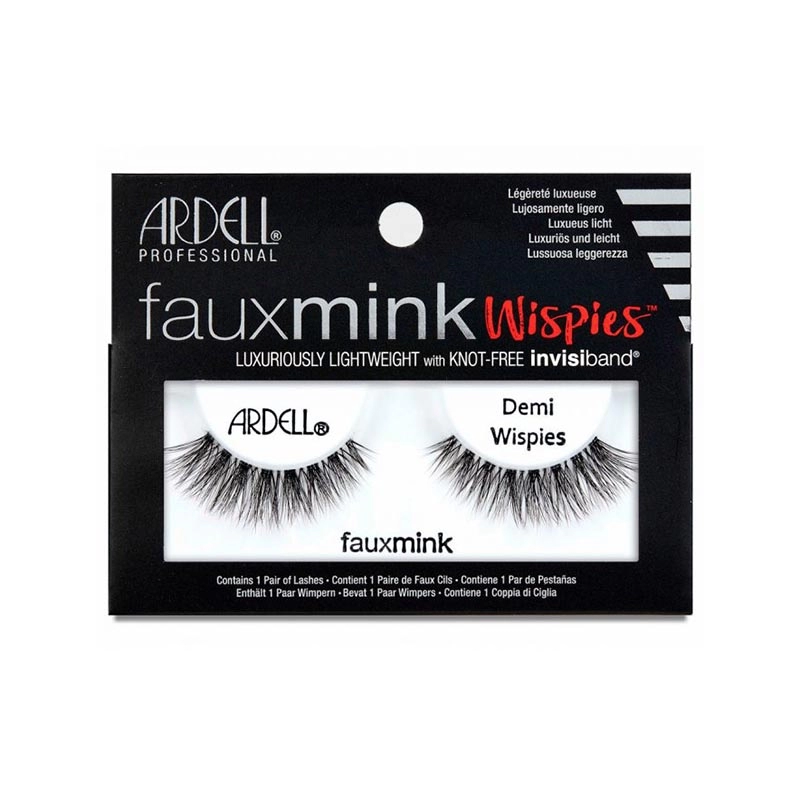 Gene false faux mink demi wispies