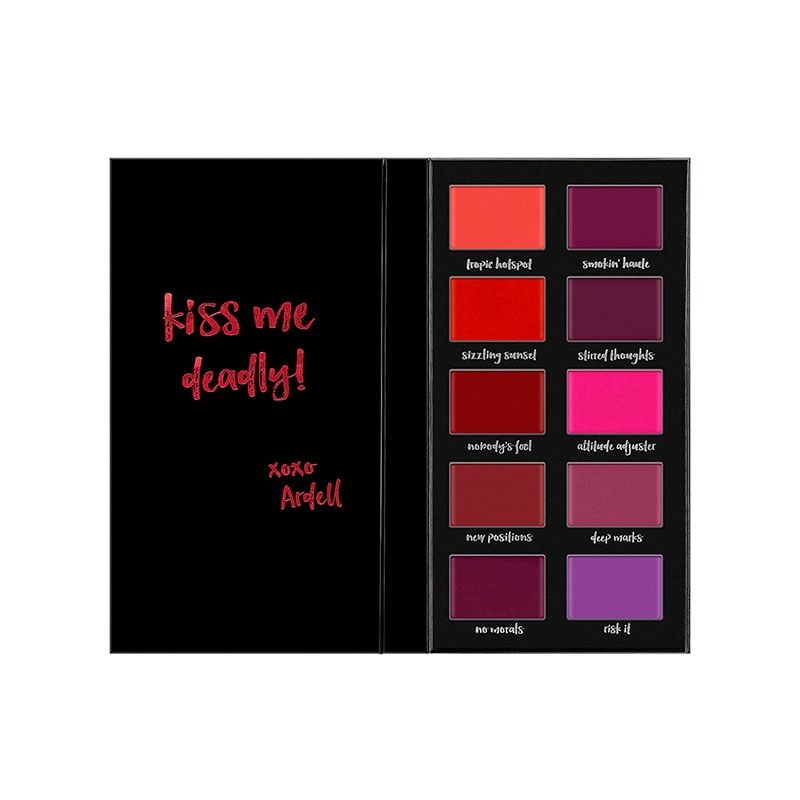 Paleta 10 rujuri pro lipstick culori intense bold